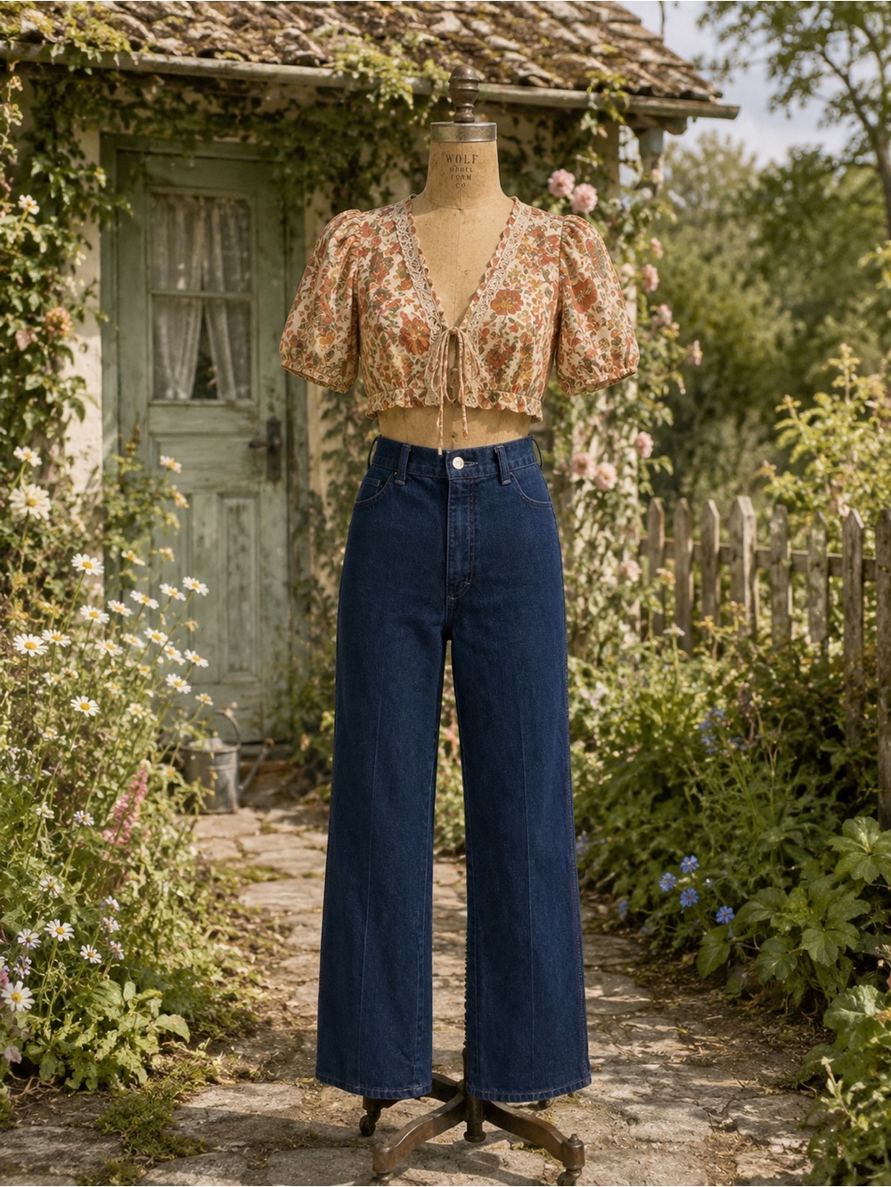 Vintage 1970s Sweet Cheeks Dark Denim Jeans